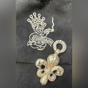 King Baby Relic Collection 3-D Fleur D Lis Pendant
